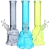 3ct Smoke Trooper Beaker Glass Water Pipe Bundle - 10" / 14mm F / Assorted Colors