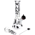 Pulsar Superstitious Kitty GLOW Glass Herb Pipe Duo - 9.75" / 14mm F