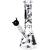 Pulsar Superstitious Kitty GLOW Glass Herb Pipe Duo - 9.75" / 14mm F