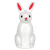SeshGear White Rabbit Glass Dab Rig - 7.5" / 14mm F
