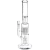 Pulsar Double Chamber Rocket Perc Chugger Glass Water Pipe - 15.25" / 14mm F