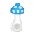 6ct Silicone Mushroom Hand Pipe Bundle- 4.25" / Assorted Colors