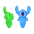 4ct Ohana Friend Silicone Hand Pipe Bundle - 4.25" / Assorted Colors