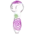 6ct SeshGear Glowing Squiggles Glass Spoon Pipe Bundle - 4" / Assorted Colors