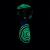 6ct SeshGear Glowing Squiggles Glass Spoon Pipe Bundle - 4" / Assorted Colors