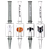 4ct Pulsar Halloween Glass Dab Straw Bundle - 7" / Designs Vary