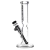 Pulsar Flared Straight Tube Glass Water Pipe w/ Ice Restriction - 9.75" / 14mm F