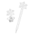 Pulsar Holidaze Series Glass Dab Rig Set - 8.25" / 14mm F / Snowflake