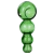 4ct Pulsar Spherical Spoon Pipe Bundle - 4" / Blue, Green, Pink, Smoke