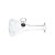 Mini, But Mighty Beaker Glass Water Pipe - 4.75" / Clear