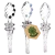 3ct SeshGear Twisted Helix Dab Straw Bundle - 6" / Assorted Colors