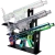 SeshGear M4 Carbine Machine Gun Glass Water Pipe w/ Stand - 20.25" / 14mm F / Colors Vary