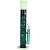 2ct  Pulsar Tri-Tone Holey Straight Tube Glass Water Pipe Bundle - 11.5" / 14mm F / Green/Black, White/Black