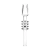 25ct Pulsar Ribbed Quartz Dab Tip Jar - 14mm M