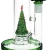 Pulsar Jingle Jolly Christmas Glass Straight Tube Water Pipe - 12.75" / 14mm F
