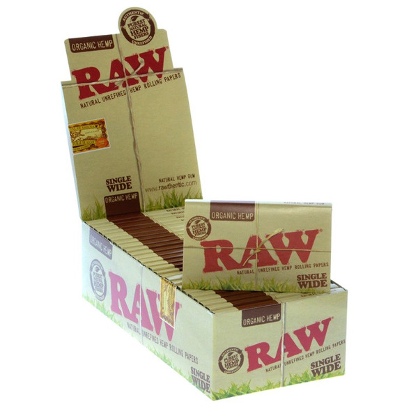 1" Organic Unbleached Double Window Papers by RAW