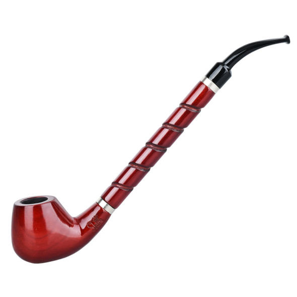 10.5" Bent Brandy w/ Long Spiral Shanks Rosewood Shire Pipe