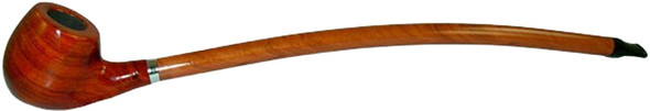 15" Curved Stem Rosewood Yellow Shire Pipe