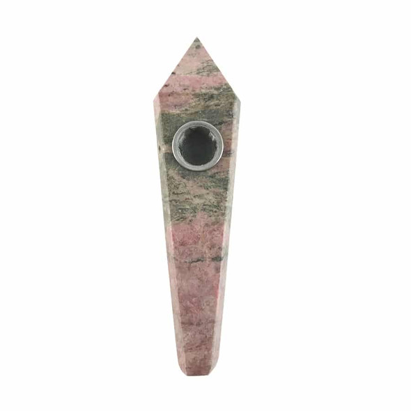 Rhodonite Crystal Pipe