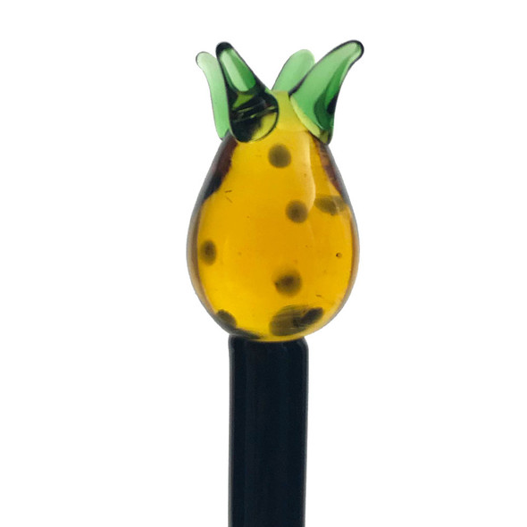 6" Glass Dabber - Pineapple