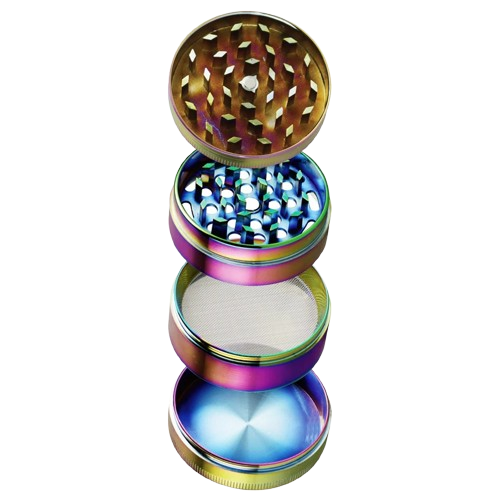 Pulsar 4-Piece 2.5" Anodized Zinc Pollinator Grinder - Chameleon
