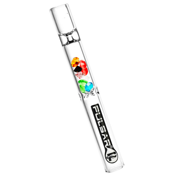4" Chillum with Gem Filters Display by Pulsar