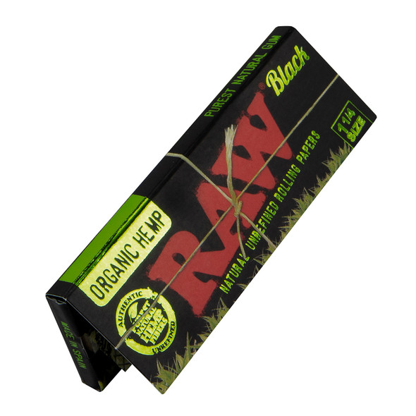 1¼" RAW Black Organic Unrefined Artisan Papers