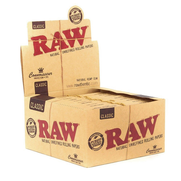 RAW King Size Slim Connoisseur Papers with Tips