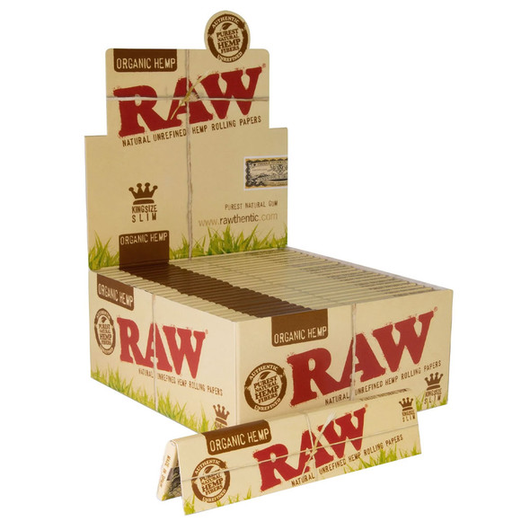 King Size Slim RAW Organic Rolling Papers