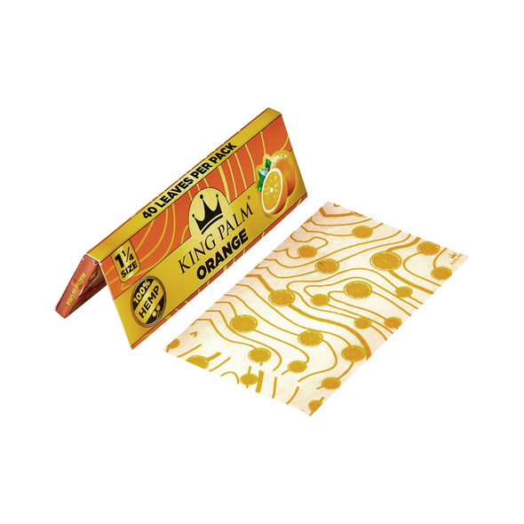 King Palm Orange 1¼" Hemp Papers