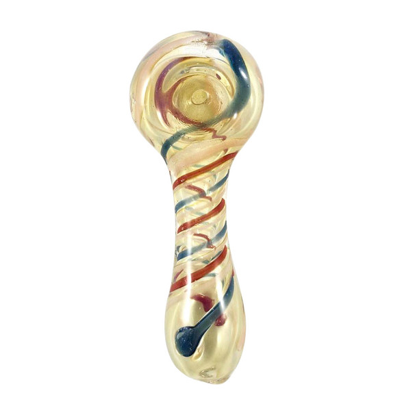 3.5" Fumed Ribbon Spoon Pipe