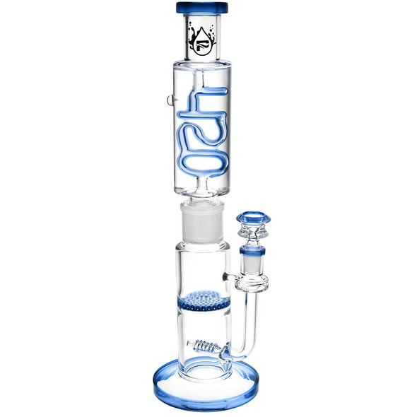 Pulsar 420 Design Glycerin Stacker Water Pipe - 13.75" Blue /14mm F Pulsar 420 Design Glycerin Stacker Water Pipe - 13.75" Blue /14mm F