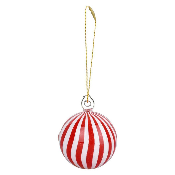 2.5" Xmas Smokable Ornament Hand Pipe w Hanger
