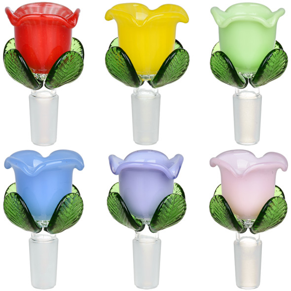 Colorful Roses Herb Slide - 14mm M 6ct Set