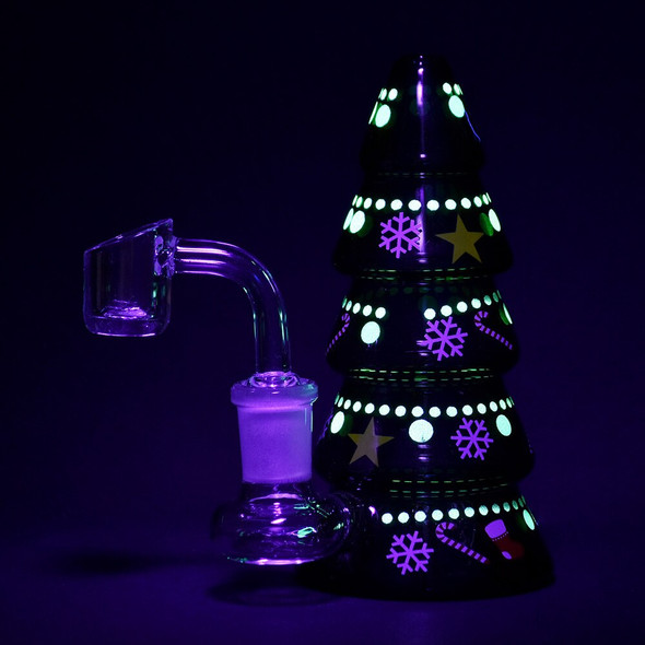 Christmas Tree Glass Rig - 5" / 14mm F Christmas Tree Glass Rig - 5" / 14mm F