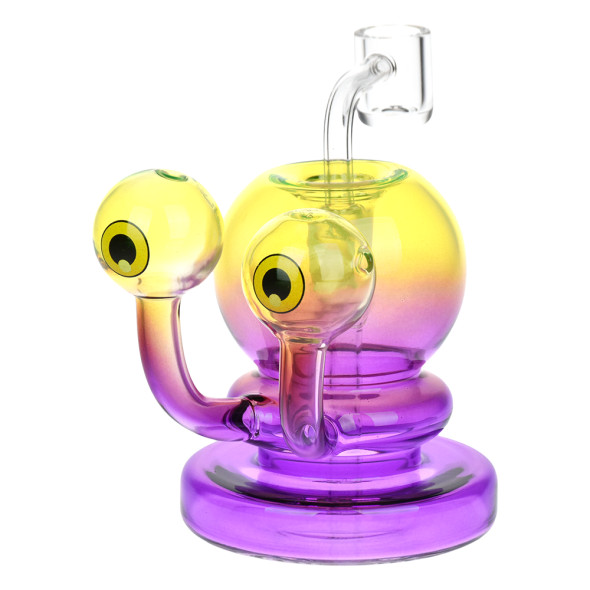 Neon Beastie Glass Dab Rig - 4" / 14mm F / Colors Vary