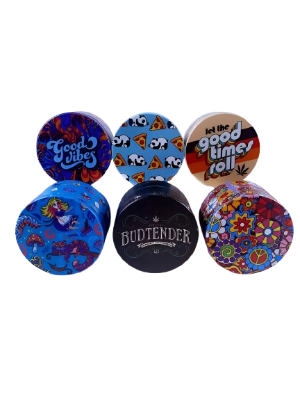 Wacky Grinderz - Good Vibes | 4pc | 2.5" | 6ct Display