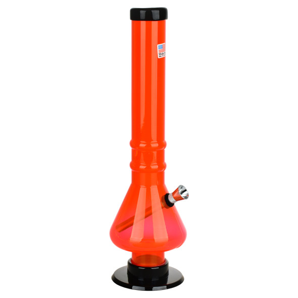 Beaker Base Acrylic Water Pipe - 12" /  Colors Vary