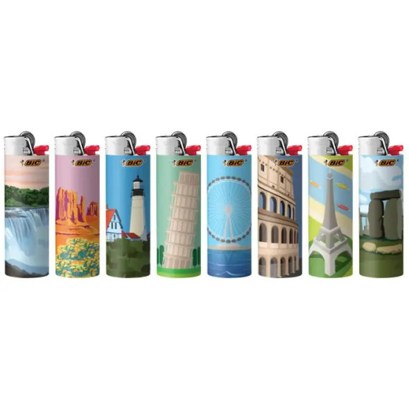 Bic Lighter w/ Sleeve - Travel/50PC DISPLAY