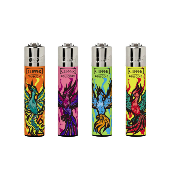 Clipper Lighter - Random Creatures Phoenix/48PC DISPLAY