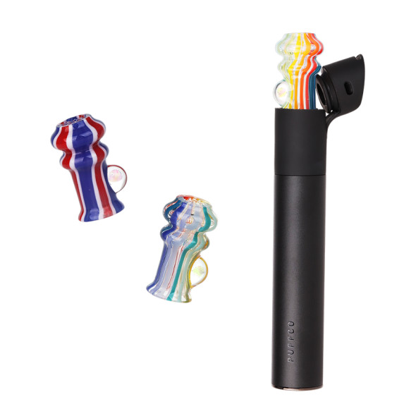 Rainbow w/ Opal Dry Glass Attachment for Puffco Pivot