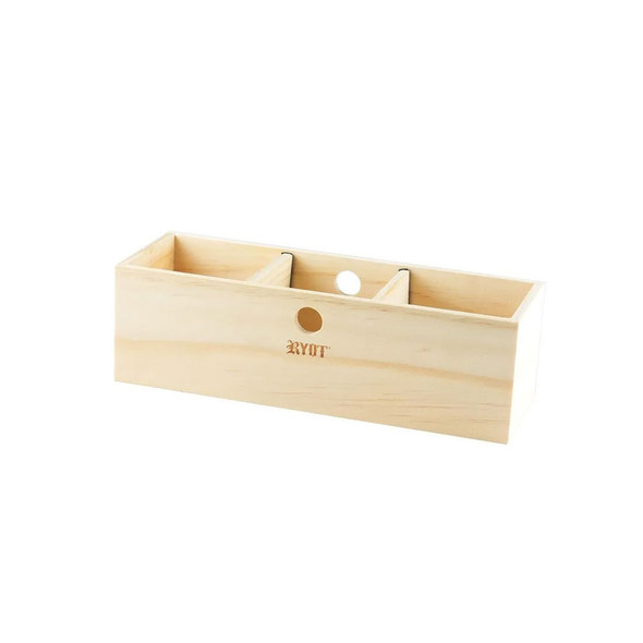 RYOT Jar Box w/ 3 Clear Jars and Beech Tray Lid