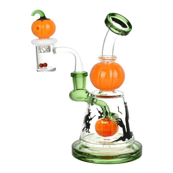 7" Halloween Ball Rig Set w Carb Cap / Terp Pearls 14mm F