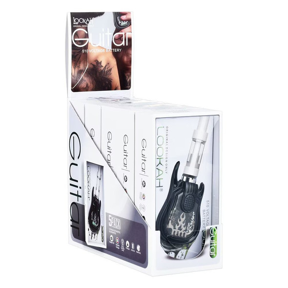 Lookah Guitar Variable Voltage 510 Vape Battery - 350mAh 5CT DISPLAY/Black Lookah Guitar Variable Voltage 510 Vape Battery - 350mAh 5CT DISPLAY/Black