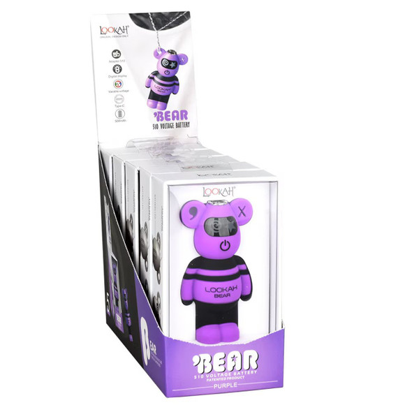 Lookah Bear 510 Battery - 500mAh - 5PC DISPLAY/Purple Lookah Bear 510 Battery - 500mAh - 5PC DISPLAY/Purple