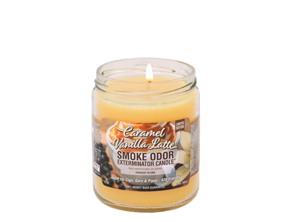 Smoke Odor Exterminator Candle - Caramel Vanilla Latte 13oz Smoke Odor Exterminator Candle - Caramel Vanilla Latte 13oz