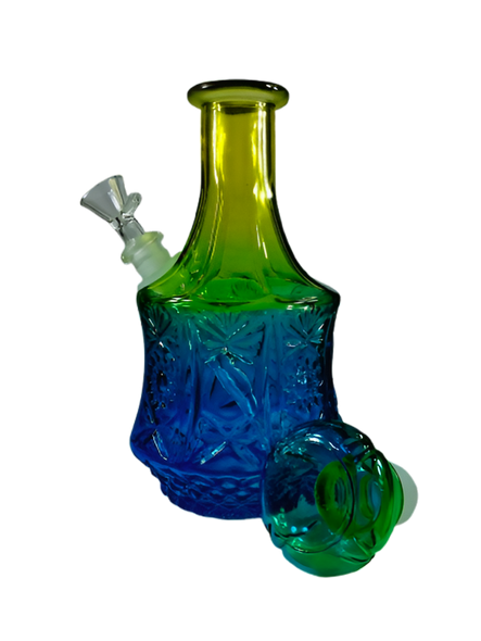 SeshGear Vintage Ombre Glass Water Pipe - 10" / 14mm F / Sun Flower