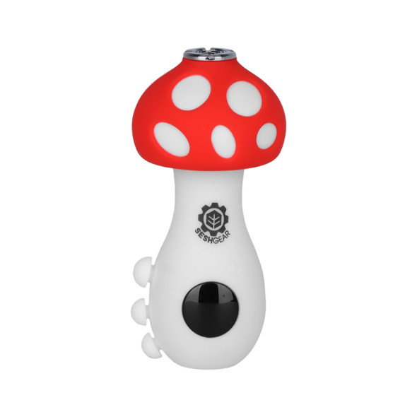 SeshGear Mushroom 510 Vape Battery - 550mAh Red