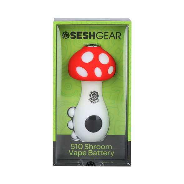 SeshGear Mushroom 510 Vape Battery - 550mAh Red SeshGear Mushroom 510 Vape Battery - 550mAh Red