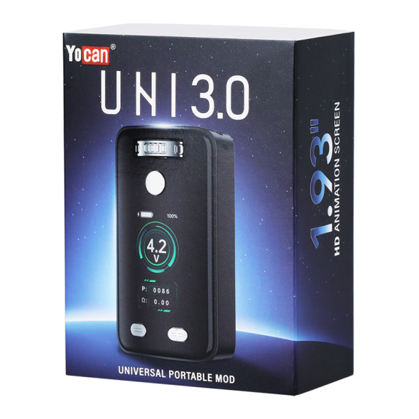 Yocan UNI 3.0 Universal Box Mod - 650mAh Black Yocan UNI 3.0 Universal Box Mod - 650mAh Black